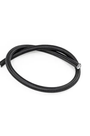 Deatschwerks 8AN Black Nylon Braided PTFE Hose - 3 Feet Premium