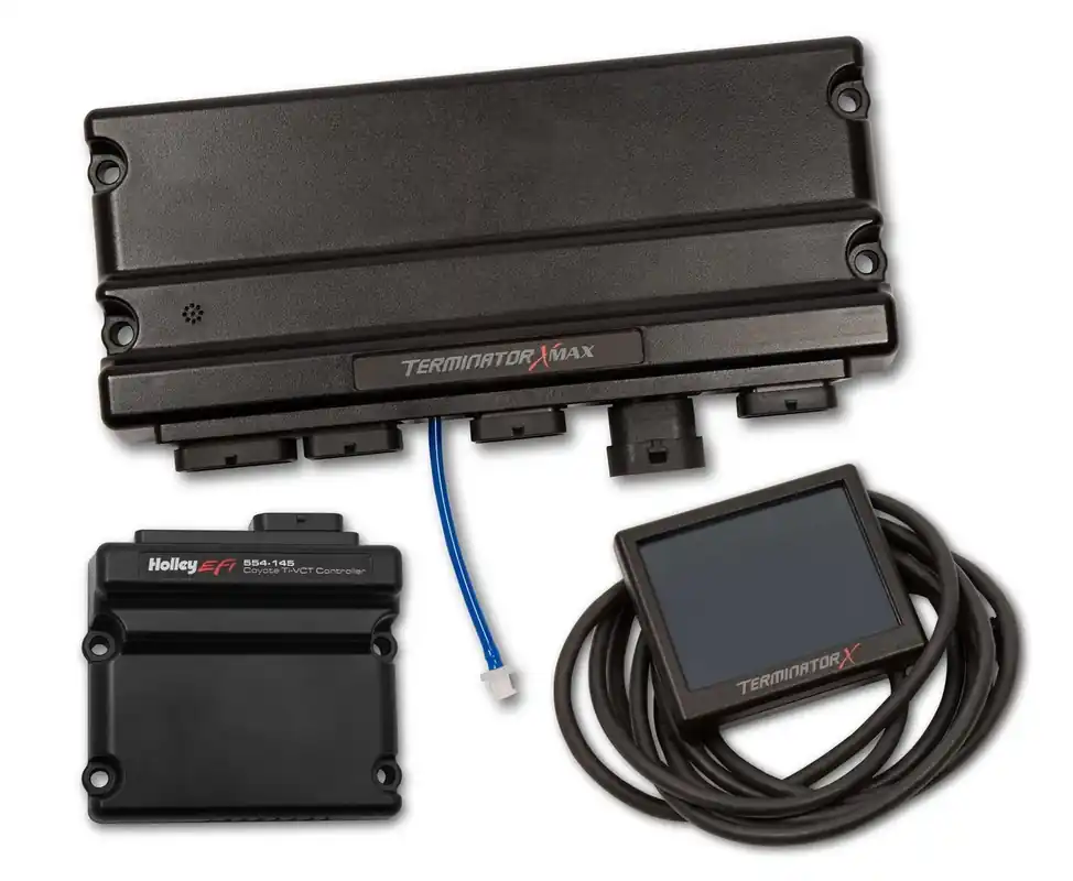 One Day Deal Holley EFI Terminator X Max - 2011-2012 Ford Coyote w/ Ti- VCT EV6 Injectors - Drive-by-Wire Throttle Body Control, for Early Coils