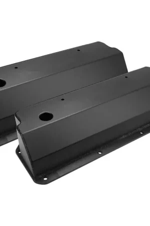 Proflow Valve Covers Tall Fabricated Aluminum Black Powder Coated For Ford Small Block 302 351C Pair Big Sale