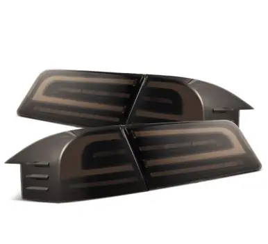 Best Choice AlphaRex 12-21 Tesla Model S LUXX-Series LED Tail Lights - Black - 601120