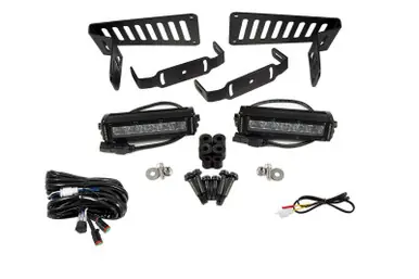 Diode Dynamics 18-21 Jeep JL Wrangler/Gladiator SS6 Cowl LED Bracket Kit - White Driving - DD6092 Shop Now