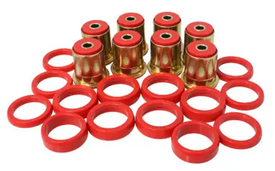 Energy Suspension GM Red Rear End Control Arm Bushng Set w/ Thrust Washer - 3.3132R Discount