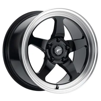 Forgestar D5 18x5.0 / 5x114.3 BP / ET-23 / 2.125in BS Gloss Black Wheel - F0918C067N23 Today Only