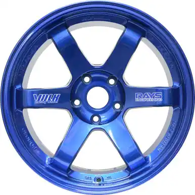 VOLK TE37SL HYPER BLUE 18X10 +40MM / BP 5x114.3 (5x4.5) Price Cut