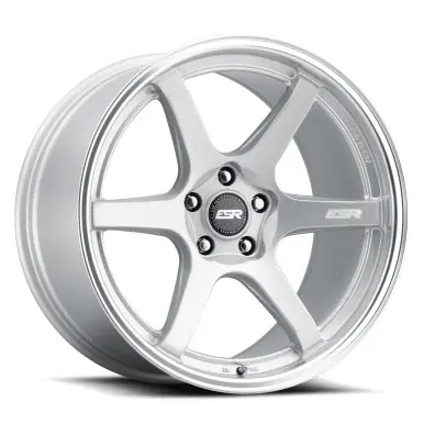 One Day Deal ESR Wheels APEX AP6 19x9.5 / 5x120 BP +22 HYPER SILVER MACHINE LIP