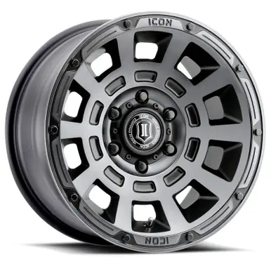 ICON Thrust 17x8.5 6x135 6mm Offset 5in BS Smoked Satin Black Tint Wheel - 2817856350SSBT Bargain