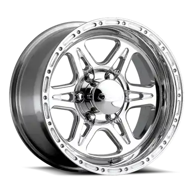 Warranty Included Raceline 886 Renegade 17x9in / 6x139.7 BP / 0mm Offset / 107.95mm Bore - Polished Wheel - 886-79060