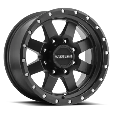 Special Discount Raceline 935B Defender 18x9in / 8x165.1 BP / -12mm Offset / 130.81mm Bore - Satin Black Wheel - 935B-89080-12