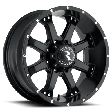 Certified Raceline 991B Assault 17x9in / 5x127 BP / 0mm Offset / 78.1mm Bore - Satin Black Wheel - 991B-79050-00