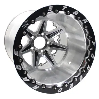 Bargain Race Star 72 ValStar 15x14 / 5x4.75BC / 5.5BS / 3.072in CB / Machined w/Black Accents Wheel - 72-514475521M