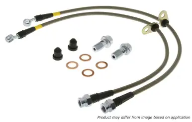 StopTech 02-05 Honda Civic Stainless Steel Front Brake Line Kit - 950.40009 Fan Favorite