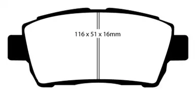 Bulk Order EBC 11-15 Scion IQ 1.3 Redstuff Front Brake Pads - DP31295C