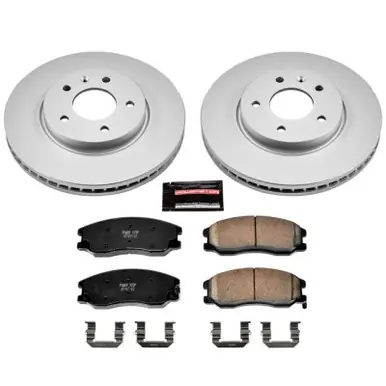 Power Stop 12-15 Chevrolet Captiva Sport Front Z17 Evolution Geomet Coated Brake Kit - CRK2090 No Minimum Order
