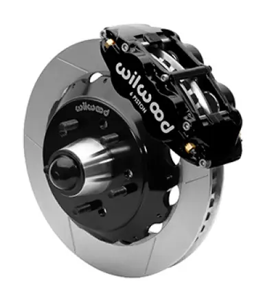 Wilwood Superlite 6R Front Brake Kit for 63-87 Chevy C10 Prospindle 13.06 in Diameter Black Calipers - 140-15941 Bulk Order