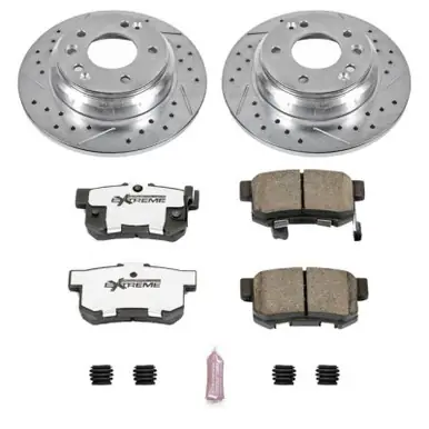 Power Stop 99-01 Acura RL Rear Z26 Street Warrior Brake Kit - K3154-26 Time-Limited