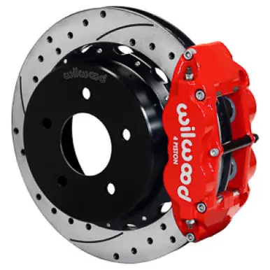 Wilwood 88-98 Chevy Silverado Superlite 4R 14.00x1.10in Drill/Slot Rear Drum to Disc Conv. - Red - 140-17543-DR Warranty Included