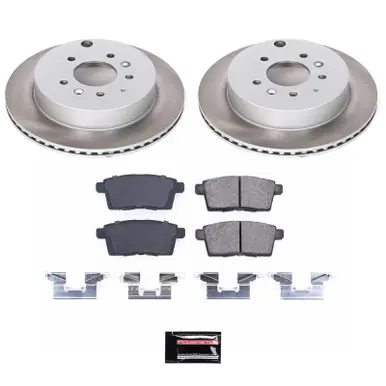 Power Stop 07-12 Mazda CX-7 Rear Semi-Coated Rotor Kit - SC5876 Fast Shipping