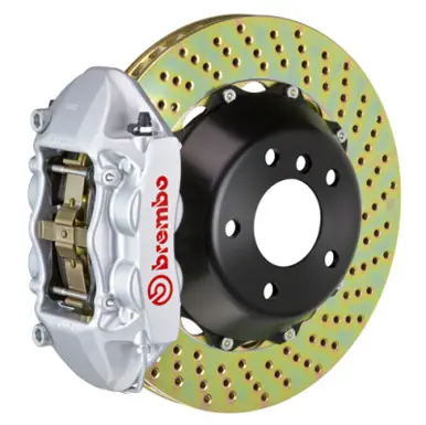 Brembo 08-13 C30 Front GT BBK 4 Piston Cast 365x29 2pc Rotor Drilled-Silver - 1P1.8519A3 Viral