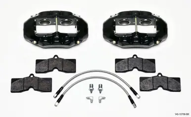 Wilwood D8-4 Front Caliper Kit Black Corvette C2 / C3 65-82 - 140-10789-BK Certified