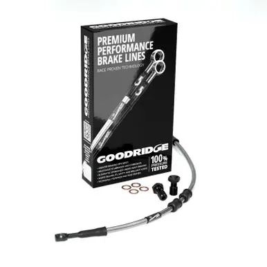 Must Have Goodridge 18-20 HD FXLR (w/ABS) +4in Front Brake Line Kit - Clear - HD0144-2FB-CL4