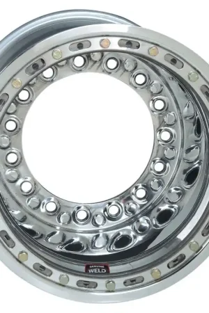 Weld Wide 5 XL Direct MT 15x13 / 5x10.25 BP / 3in. BS Polished Assembly - Mod Beadlock w/6-Dzus Cvr Special Offer