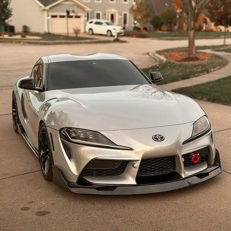 Weekend Sale Carbon Fiber Supra AG Style Front Lip - MKV A90/A91 | Graveyard Performance