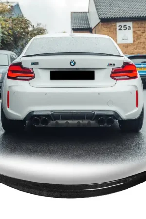 Carbon Fiber BMW F87 M2 & F22 MP Style Trunk Spoiler | Graveyard Performance Reduced Price