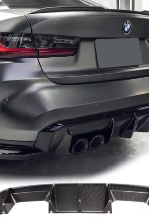 Carbon Fiber Rear Diffuser - BMW G80 M3 & G82/G83 M4 | Graveyard Performance Worldwide Shipping