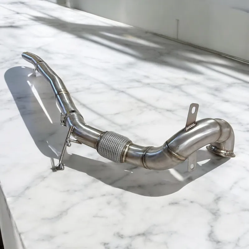 AWD 2.0T VW MK7 Golf R Race Downpipe (Catless and Catted) | Graveyard Performance Modern