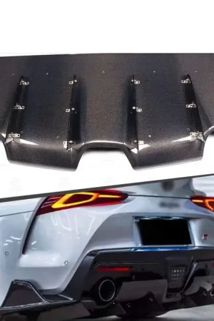 Carbon Fiber VRS Style Rear Diffuser - Toyota Supra A90/A91 | Palenon Performance | Graveyard Performance Crafted