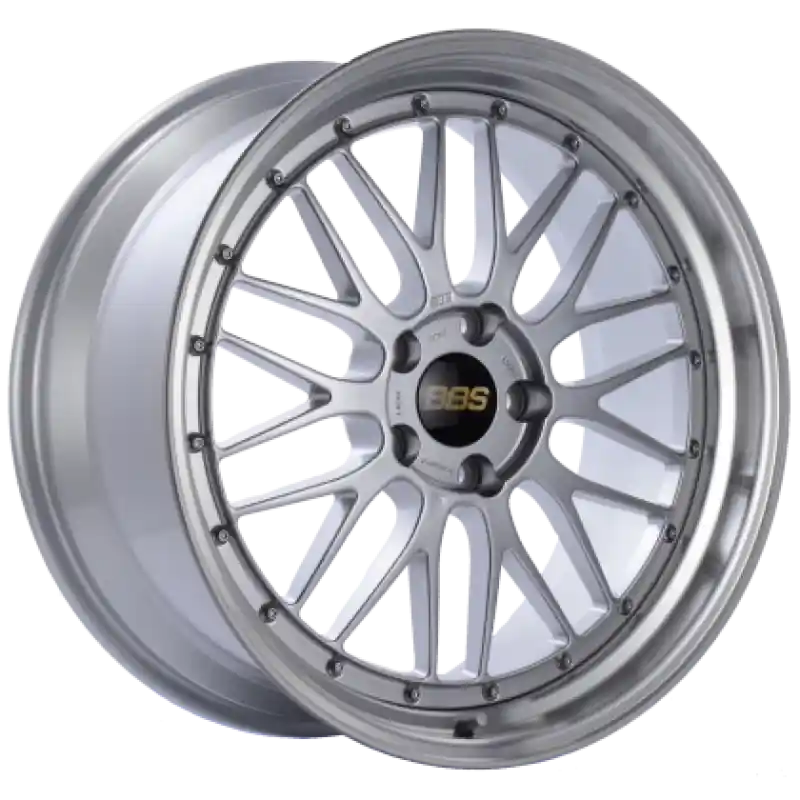 Fast Shipping BBS LM 18x10.5 5x108 ET65 CB67 Diamond Silver Center Diamond Cut Lip Wheel -82mm PFS/Clip Required | Graveyard Performance
