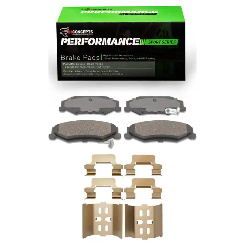 Flash Sale R1 1997-2013 Cadillac XLR Rear R1 Performance Sport Pads & Hardware Kit | Graveyard Performance