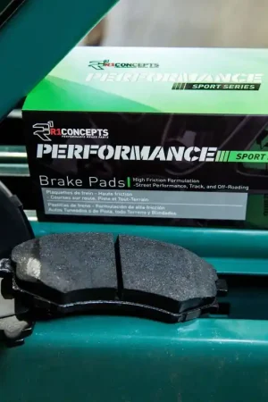 Money Back Guarantee R1 1999-2004 Ford Mustang Front R1 Performance Sport Pads & Hardware Kit | Graveyard Performance