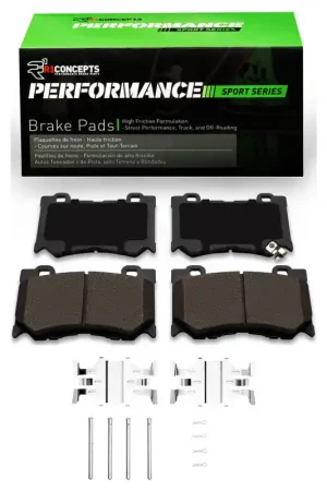 Premium R1 23-24 Nissan Z (w/Akebono 4 Piston Calipers) Front R1 Performance Sport Pads & Hardware Kit | Graveyard Performance