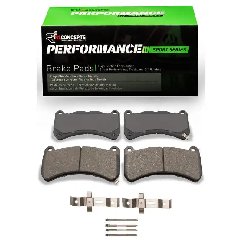 Luxury R1 2008-2025 Lexus IS F Front R1 Performance Sport Pads & Hardware Kit | Graveyard Performance