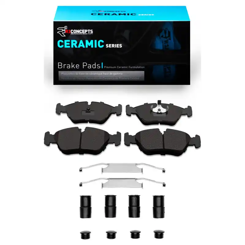 R1 82-91 BMW 524TD Front Ceramic Pads & Hardware Kit | Graveyard Performance Express Delivery