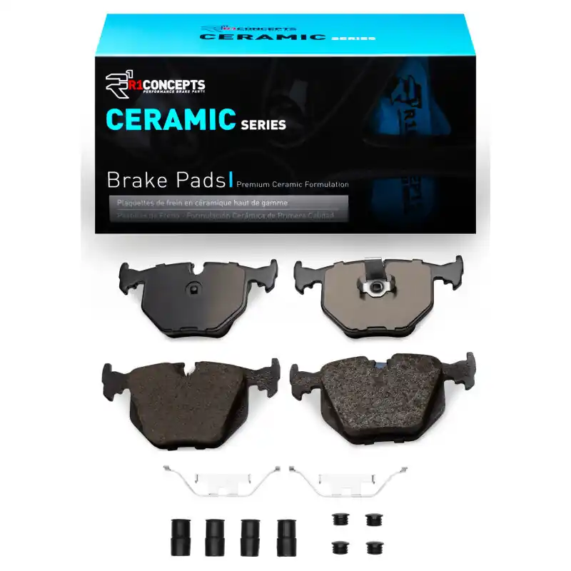 R1 1991-2010 BMW M5 Rear R1 Ceramic Pads & Hardware Kit | Graveyard Performance Clearance