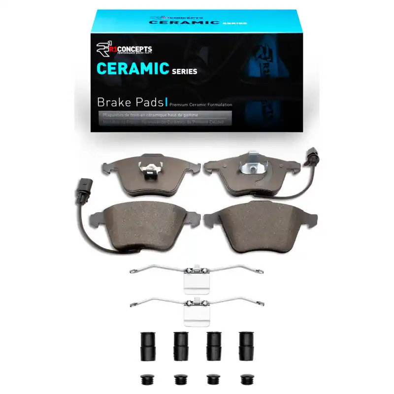 High Quality R1 2000-2011 Audi A4 (USA/Canada) Front R1 Ceramic Pads & Hardware Kit | Graveyard Performance