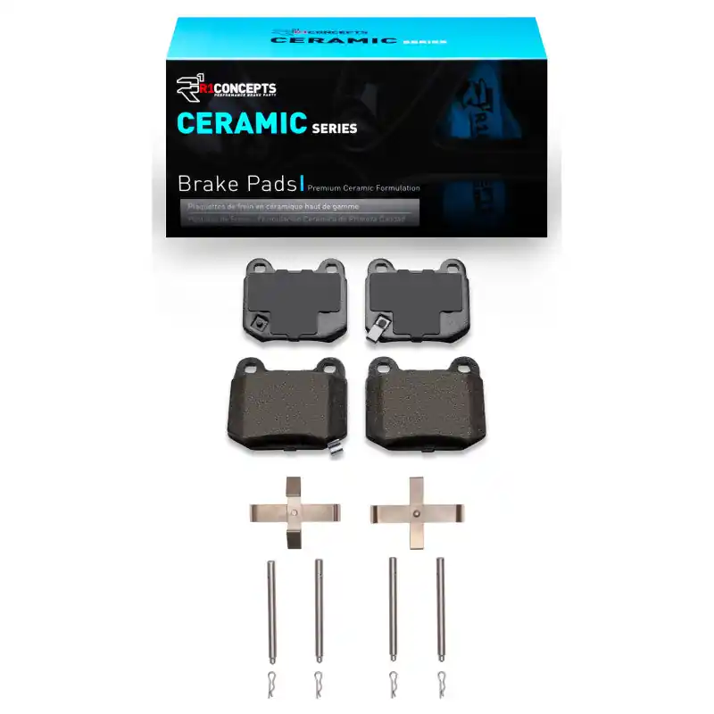 Flash Sale R1 2003-2025 Infiniti G35 Rear R1 Ceramic Pads & Hardware Kit | Graveyard Performance