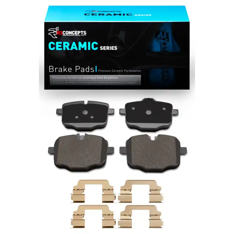 R1 11-19 BMW 535I Rear Ceramic Brake Pads & Hardware Kit | Graveyard Performance Low Price