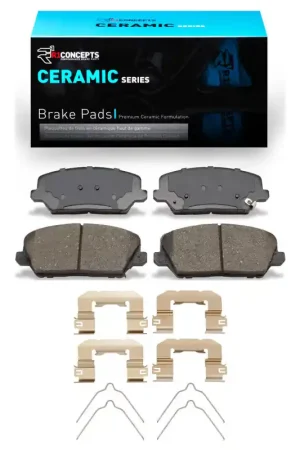 Exclusive R1 16-17 Hyundai Veloster Front Ceramic Pads & Hardware Kit | Graveyard Performance