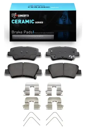 R1 2012-2024 Hyundai Kona Rear R1 Ceramic Pads & Hardware Kit | Graveyard Performance Budget