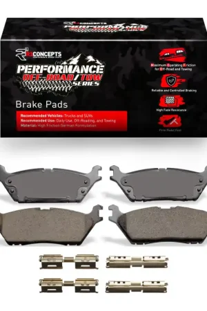 R1 2015-2021 Ford Expedition Rear Performance Off-Road/Tow Brake Pads & Hardware Kit | Graveyard Performance Professional Grade