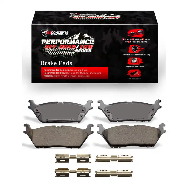 R1 2015-2021 Ford Expedition Rear Performance Off-Road/Tow Brake Pads & Hardware Kit | Graveyard Performance Professional Grade