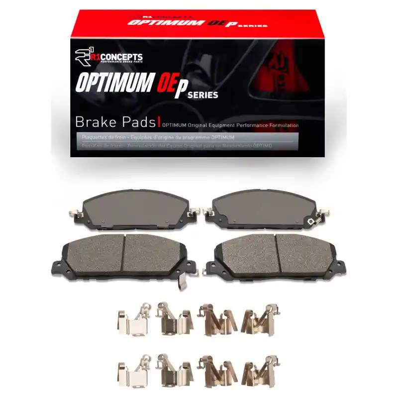 High Quality R1 20-25 Ford Police Interceptor UTILITY Front Optimum OE Brake Pads & Hardware Kit | Graveyard Performance