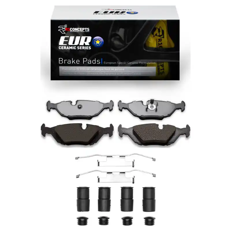 Brand New R1 1981-1991 BMW 325E Rear R1 Euro Ceramic Pads & Hardware Kit | Graveyard Performance