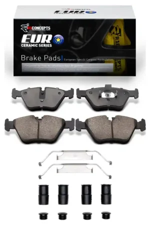 Holiday Sale R1 2001-2010 BMW 330I Front R1 Euro Ceramic Pads & Hardware Kit | Graveyard Performance
