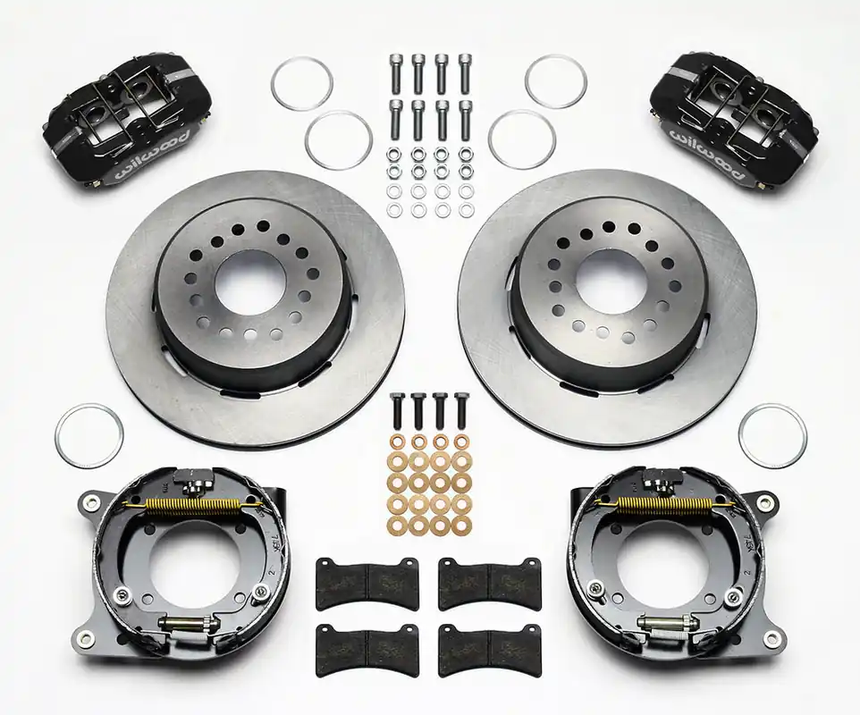 Wholesale 1955 - 1957 Chevrolet Forged Dynapro Low-Profile Rear Parking Brake Kit - 140-11405