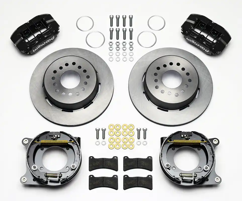 Clearance 1957 - 1964 Chevrolet Forged Dynapro Low-Profile Rear Parking Brake Kit - 140-11827