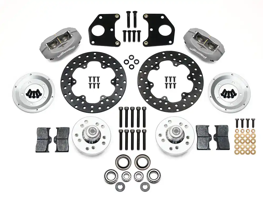 Mega Sale 1960 - 1972 Dodge, Plymouth Forged Dynalite Front Drag Brake Kit - 140-2712